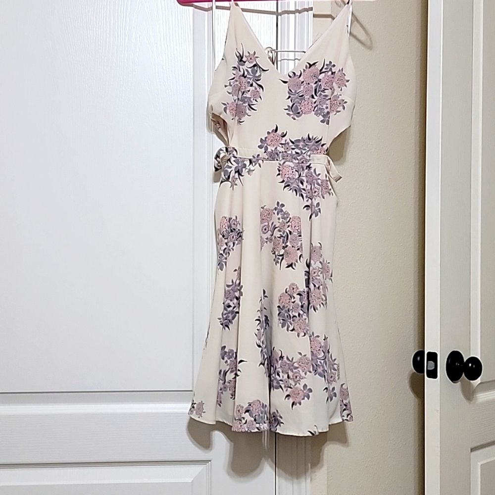 Sundress with cut-out sides